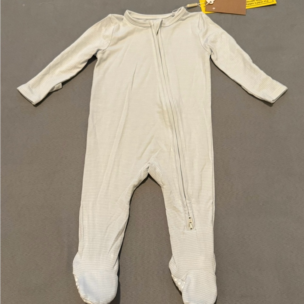 Angel Dear blue and white stripe pajamas